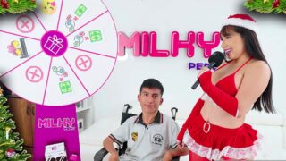 Gracias por mi regalo MamáNoela!! Fan folla por primera vez en Navidad