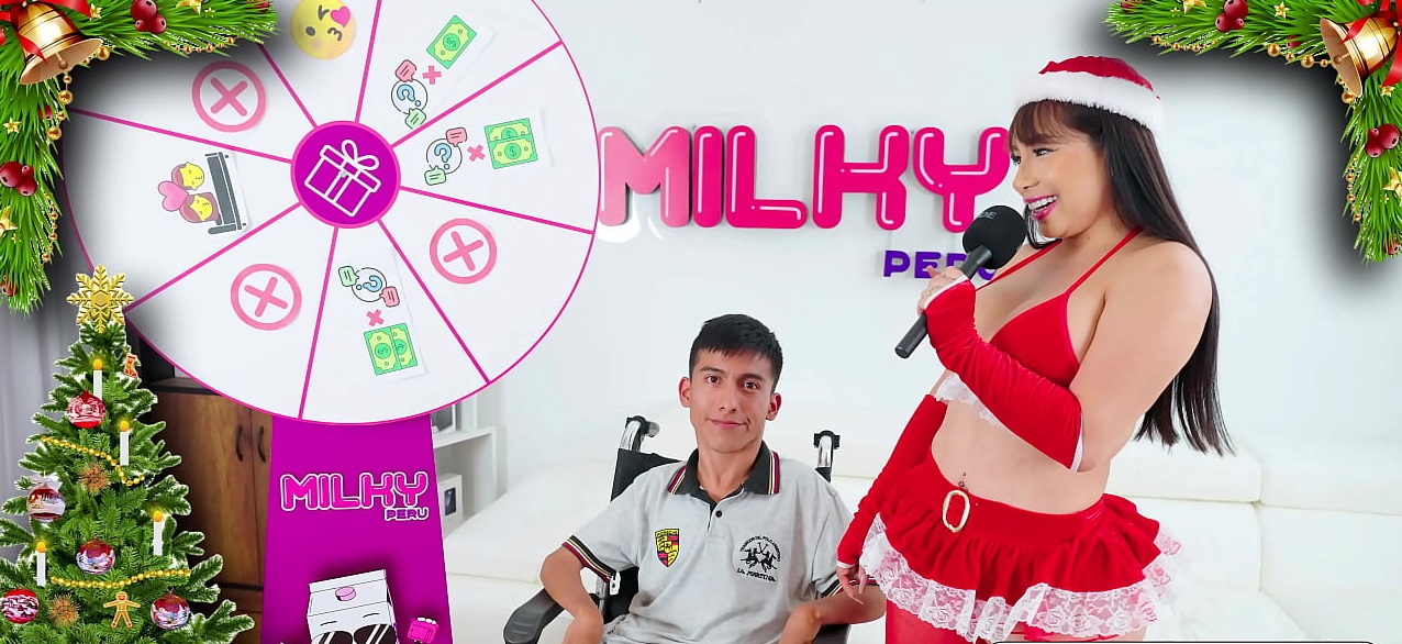 Gracias por mi regalo MamáNoela!! Fan folla por primera vez en Navidad