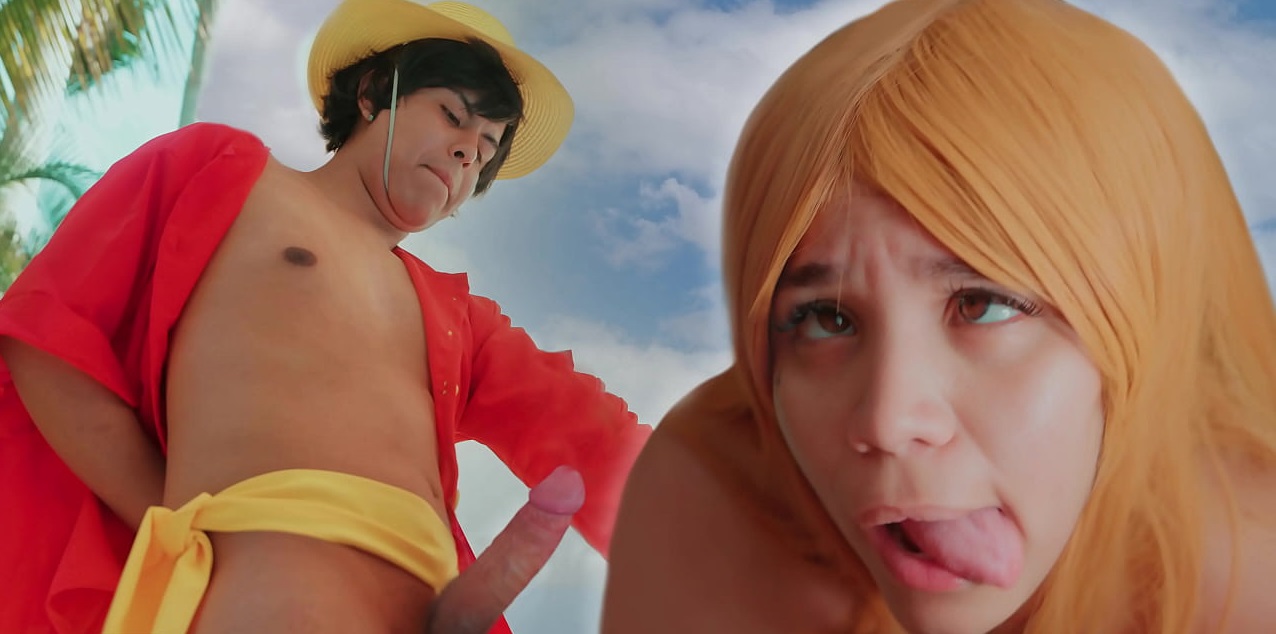 Luffy de One Piece se come las gomu gomu de nami en una faena sexual