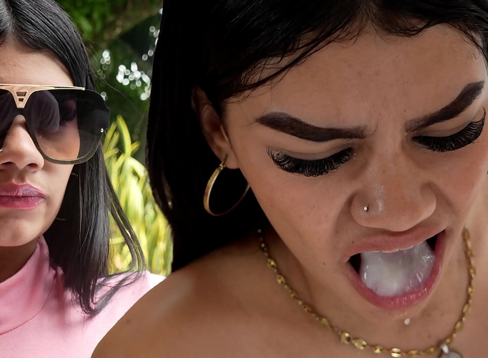 Teen colombiana no le gusta el semen y se lo termina tragando con asco