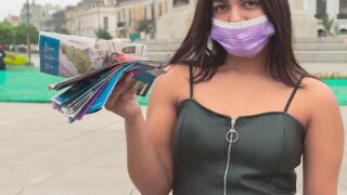 Venezolana sumisa de 18 años recibe su primera perforada anal en las calles de Lima